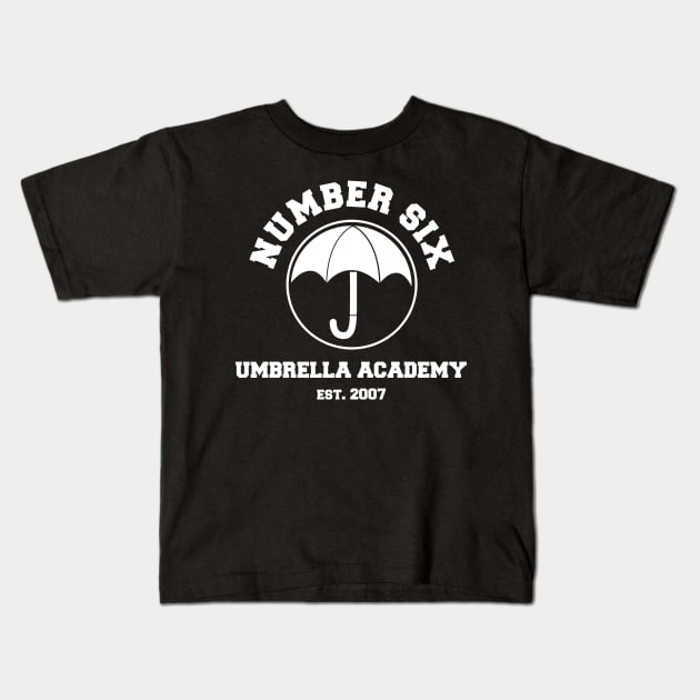 UMBRELLA ACADEMY NUMBER SIX Kids T-Shirt by localfandoms